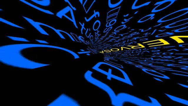 Mental disorder tunnel bulimia nervosa vertical video
