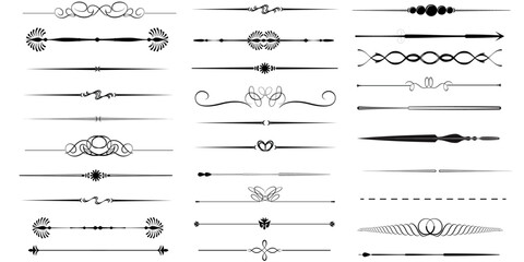 divider vector set, icon, symbol, logo, clipart, isolated. vector illustration. vector illustration isolated on white background.