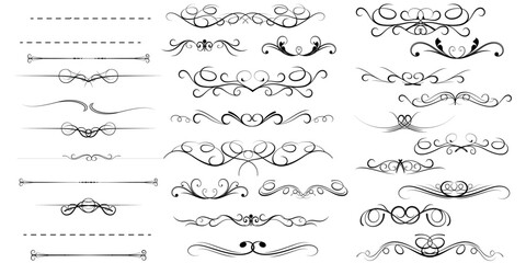 divider vector set, icon, symbol, logo, clipart, isolated. vector illustration. vector illustration isolated on white background.