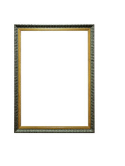 Black and Golden Frame Isolated / Empty Frame Mock up / Frame isolated on white background / Bilderrahmen / Mockup / Isolated frame / Isolated / Photo frame / Isolated graphic / 3-D / Work Space