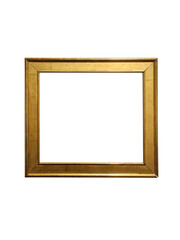 Golden Frame Isolated / Empty Frame Mock up / Frame isolated on white background / Bilderrahmen / Mockup / Isolated frame / Rahmen / Isolated / Photo frame / Isolated graphic / 3-D / Work Space