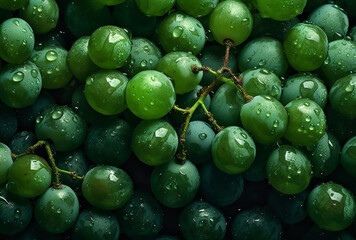 Juicy Grapes - Freshly Picked from the Vine

Indulge in the fresh and juicy flavor of just-picked grapes. This close-up image showcases the plump and ripe fruits fresh from the vine.