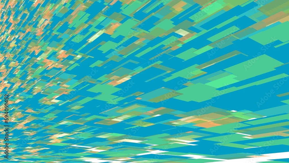 Poster abstract background or screensaver on a pc from colored planes. rendering an image.