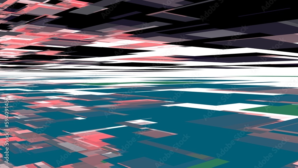 Poster abstract background or screensaver on a pc from colored planes. rendering an image.