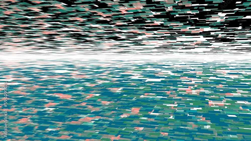Poster abstract background or screensaver on a pc from colored planes. rendering an image.
