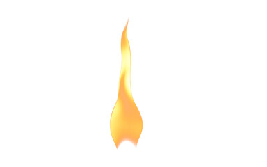 Flame, fire and icon on transparent png background for inferno or orange energy. Illustration of danger, heat and texture design and realistic wildfire graphic detail, glow and earth element