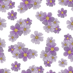 purple flower seamless pattern for fabric