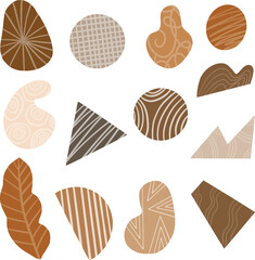 earthtone aesthetic abstract shape