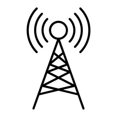 Antenna Thin Line Icon