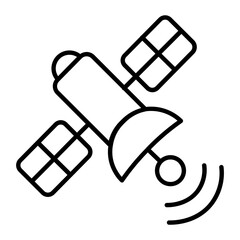 Satellite Thin Line Icon