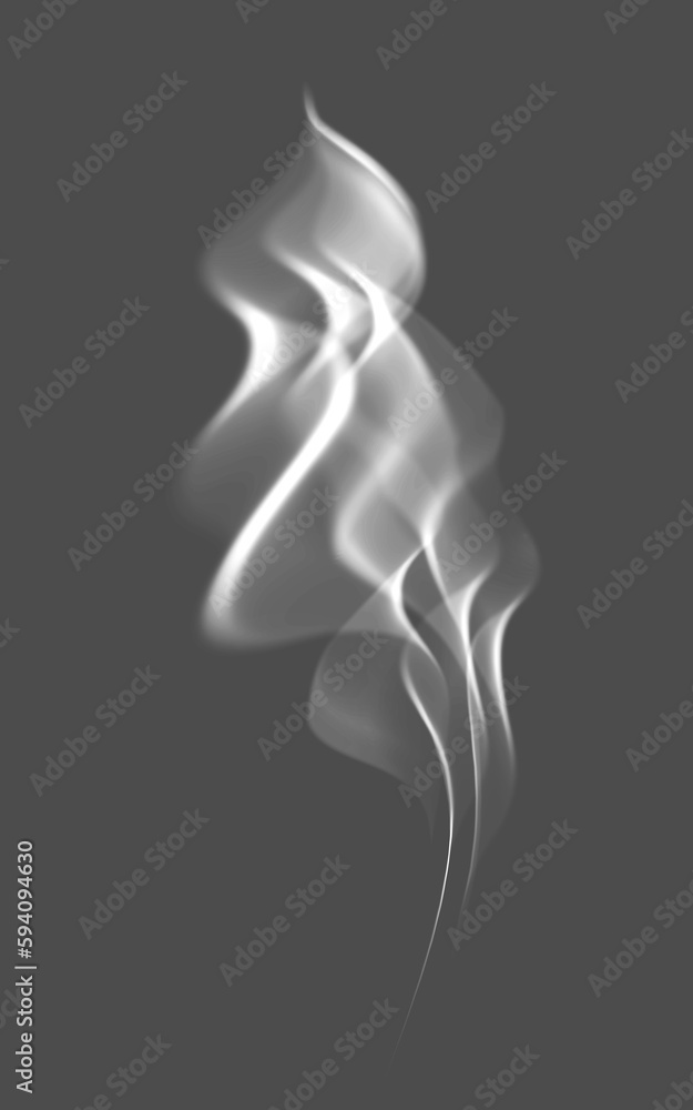 Poster smoke, vapor and fog isolated on png or transparent background with space for computer generated gra