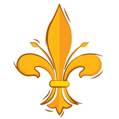 Isolated lys flower symbol icon Vector