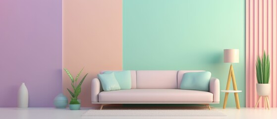 Soft pastel color wallpaper