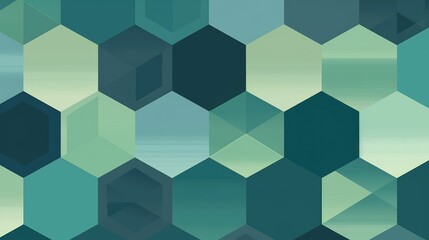 Minimalist hexagonal geometric pattern wallpaper