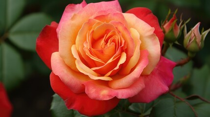 Fototapeta premium Fiery red and orange abstract