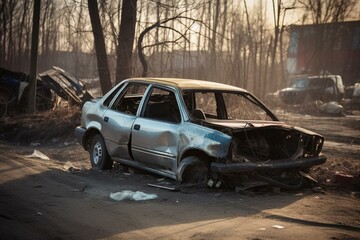 Obraz na płótnie Canvas Car accident. Generative AI