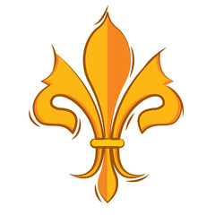 Isolated lys flower symbol icon Vector