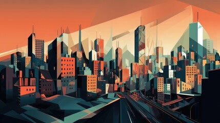 Crisp and Angular Cityscapes with Strong Compositions