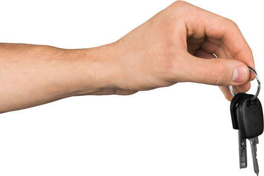 Keys holding car keys designated driver giving human hand car rental