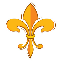 Isolated lys flower symbol icon Vector