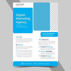 Business Flyer Corporate Flyer Template Geometric shape Flyer Abstract Colorful concepts
