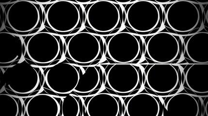 Shallow monochromatic circle pattern