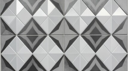 Diamond-shaped grayscale patterned tile