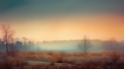 Soft pastel colors meld together in a horizon of hues