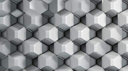 Overlapping rhombus honeycomb pattern in gray