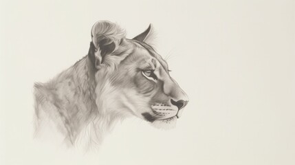 Pencil sketch of an animal