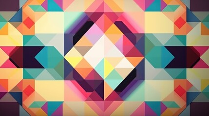 Abstract wallpaper of arranged geometric shapes