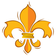 Isolated lys flower symbol icon Vector