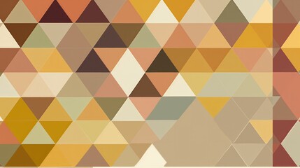 Obraz premium Warm Mosaic Geometric Pattern Wallpaper