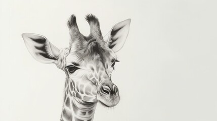 Obraz premium Pencil sketch of an animal portrait with subtle tones
