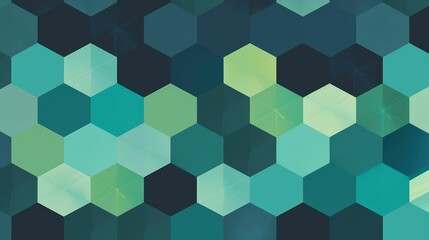 Minimalist hexagonal geometric pattern