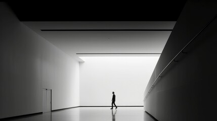 Minimalist black and white photography with striking contrast