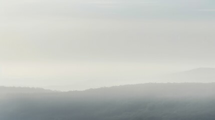 Hazy horizon with soft blurred edges