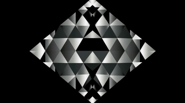 Fototapeta Optical illusion of overlapping diamonds