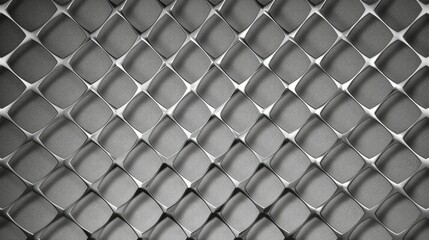 Rhombus Mesh Interlocking Grayscale Pattern Wallpaper