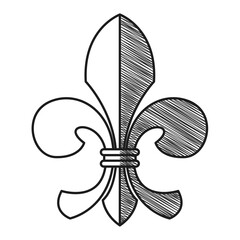 Isolated lys flower symbol sketch icon Vector © DAVIDS