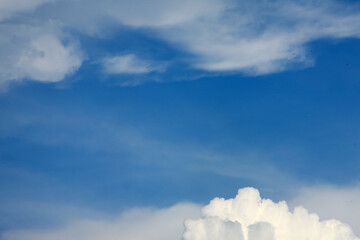 Dramatic Cloud on Blue Sky