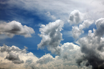 Dramatic Cloud on Blue Sky