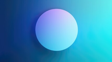 Gradient circle design with serene blue tones