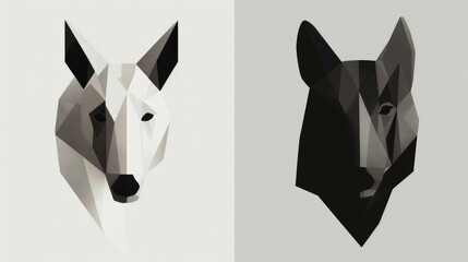 Minimalist organic shapes with bold contrast