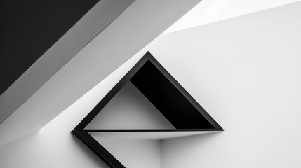 Minimalist wallpaper of angular geometric forms