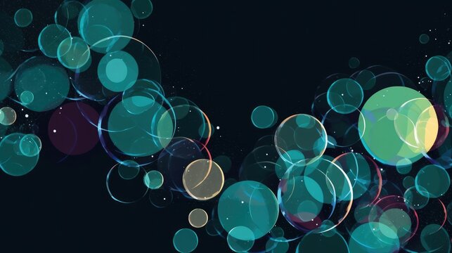 Bubbly and energetic abstract design