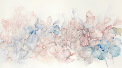 Pale Petals - Gentle Soft Drawings of Delicate Flowers