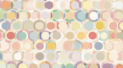 Abstract pastel circle pattern