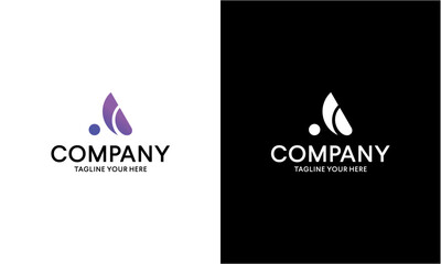 Creative Letter A Logo design vector Template. Friendly cute ABC Typeface. Colorful Alphabet collection. Type the Character Logotype symbol. on a black and white background.