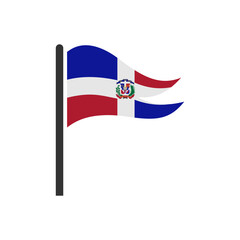 Dominican Republic flags icon set, Dominican Republic independence day icon set vector sign symbol